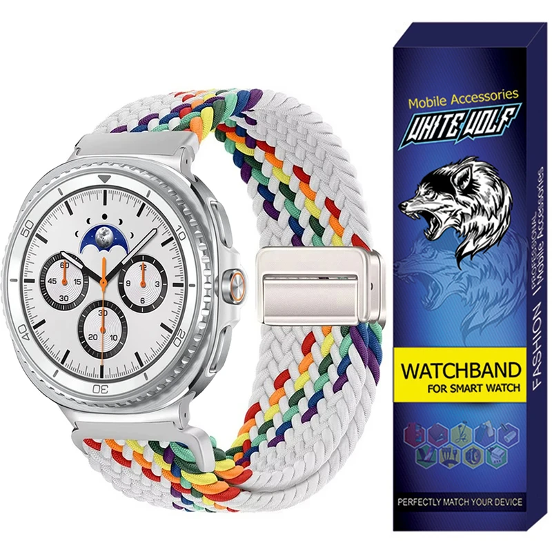 بند وایت ولف مدل W8-Briaded مناسب برای ساعت هوشمند سامسونگ Galaxy Watch 8 Classic 46mm