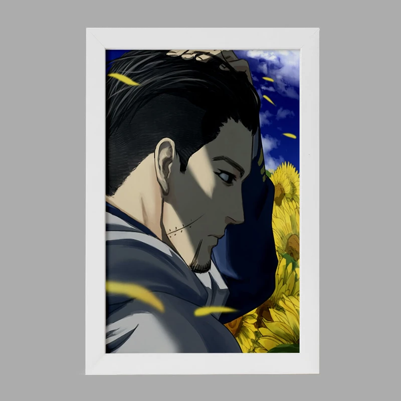 تابلو خندالو مدل هیاکونوسکه انیمه کامویی طلایی Golden Kamuy کد 23735