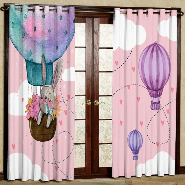 پرده مدل بالن هازان پانچی کد 1 سایز 280x140 سانتی متر