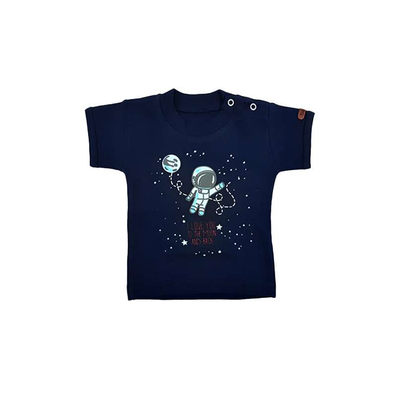 تی شرت آستین کوتاه نوزادی مدل فضانورد
