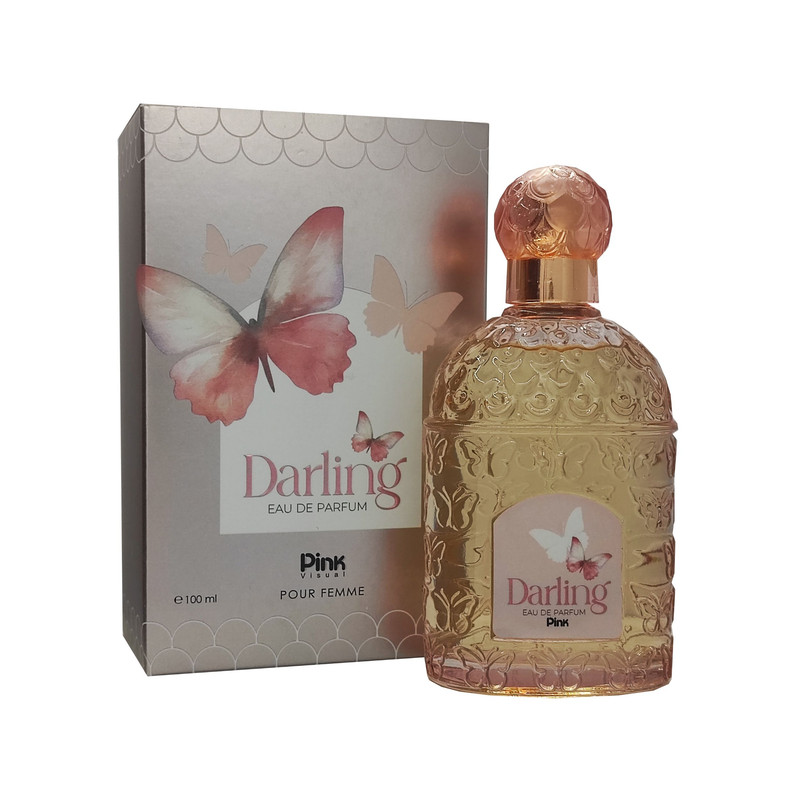 ادوپرفیوم زنانه پینک ویژوآل مدل Darling با رایحه معتدل حجم 100 میلی‌لیتر