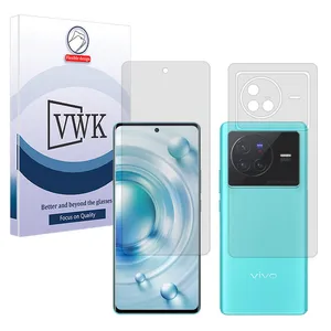 VWK Tough model matte screen protector suitable for Vivo X80 mobile phone along with the back protector