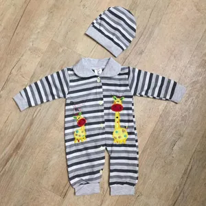 ست سرهمی و کلاه نوزادی مدل زرافه