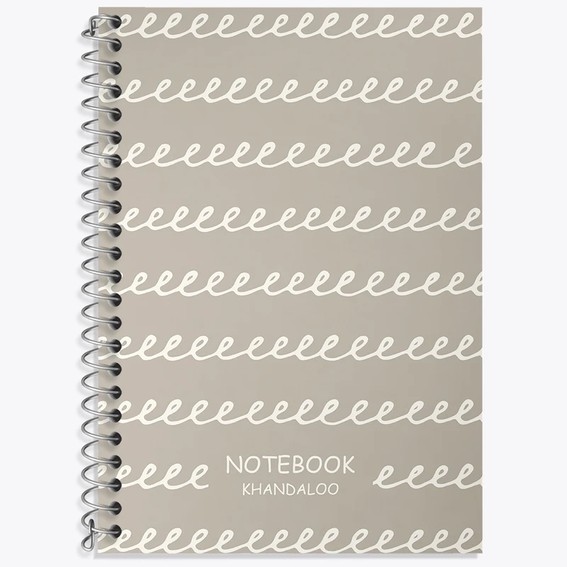 دفتر زبان 50 برگ خندالو مدل دو خط طرح پترن فانتزی کد N454