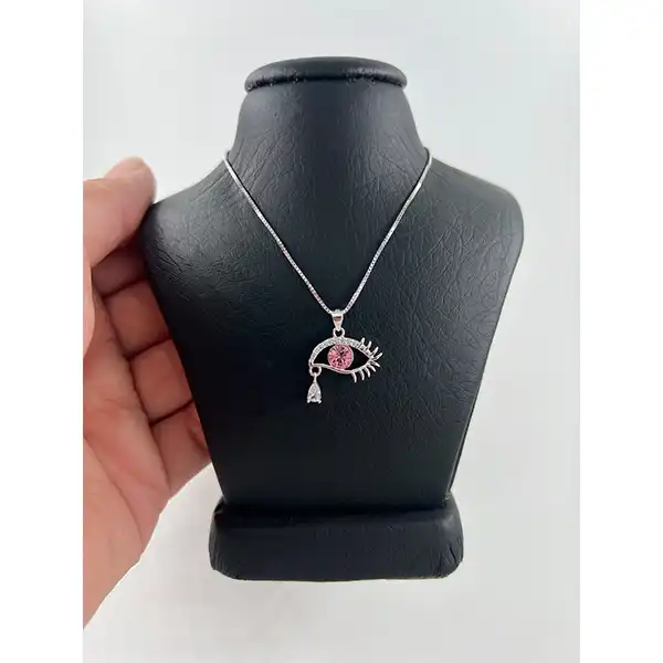 گردنبند نقره زنانه سواروسکی مدل چشم کد 300037