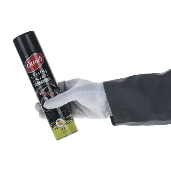 اسپری پولیش داشبورد خودرو کاسپین مدل لیمو حجم 300 میلی لیتر