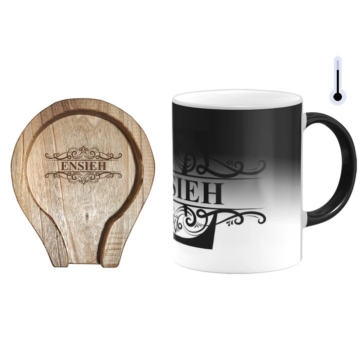 ماگ حرارتی گالری وبفر مدل اسم انسیه به همراه زیر لیوانی