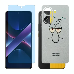 Glass Together model anti blue screen protector suitable for Xiaomi Poco X7 Pro mobile phone with back cover sticker