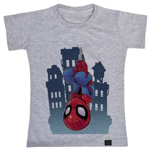 تی شرت آستین کوتاه پسرانه 27 مدل مرد عنکبوتی کد W22 