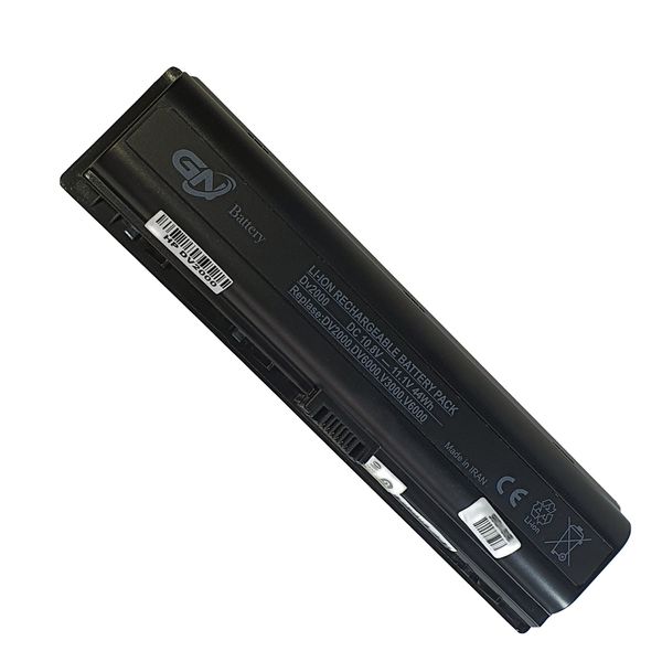باتری لپ تاپ 6 سلولی گلدن نوت بوک جی ان مدل DV2000 مناسب برای لپ تاپ اچ پی Pavilion DV2000/ DV6000