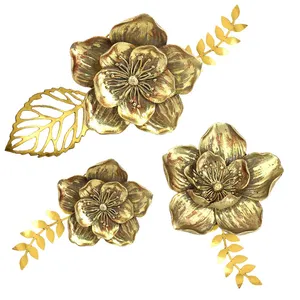 دیوارکوب طرح گل و برگ مجموعه 3 عددی