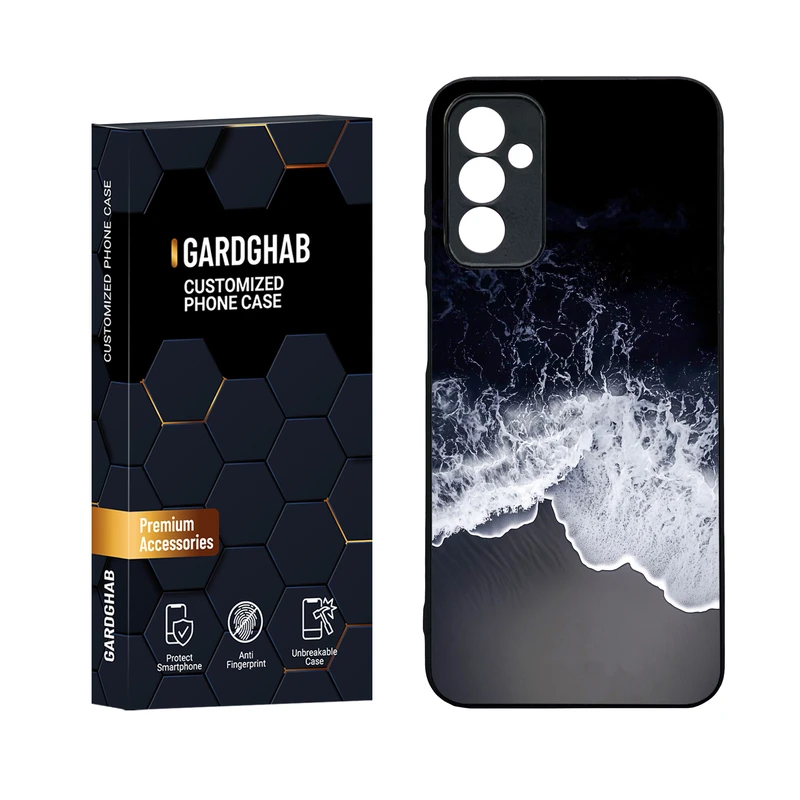 کاور گارد قاب مدل دورژله ای پشت گلس منظره و طبیعت مناسب برای گوشی موبایل سامسونگ Galaxy M13 4G