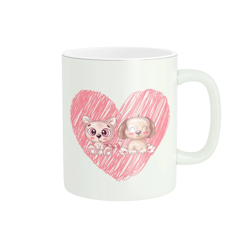 ماگ طرح انیمه ی سگهای مهربان کد 453