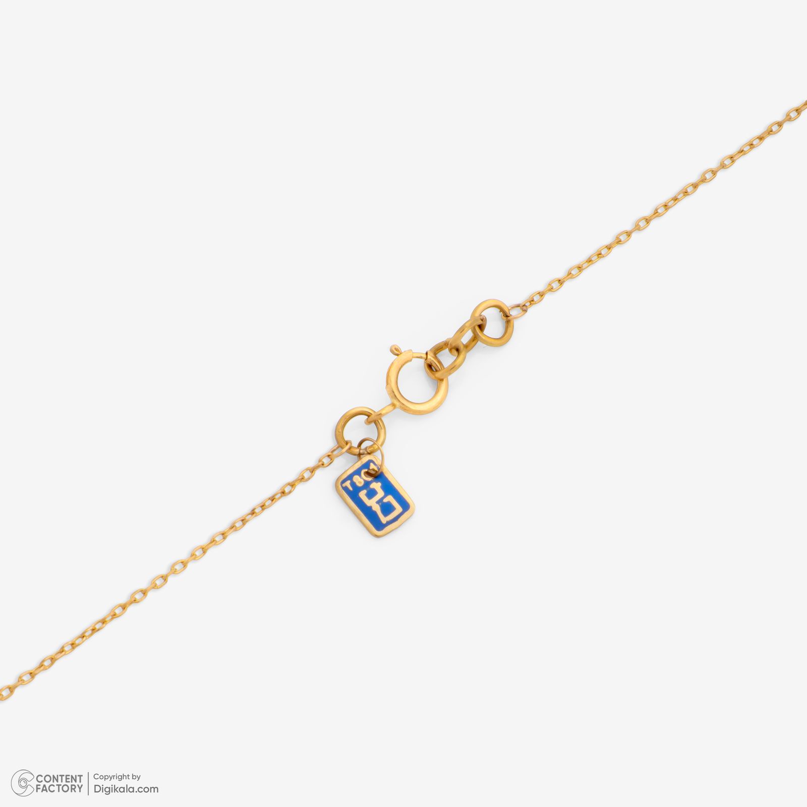 گردنبند طلا 18 عیار زنانه با زنجیر حلقه‌ای (فلامینگو) گلدم مدل PE147005 -  - 5