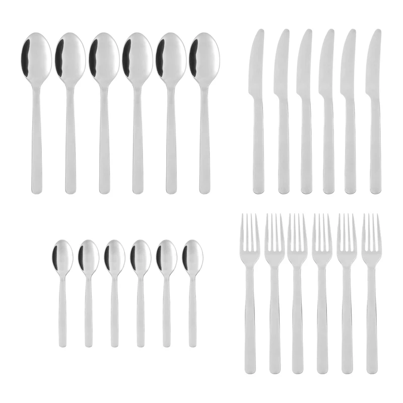 سرویس قاشق و چنگال 24 پارچه ایکیا  6 نفره مدل IDENTITET کد 103.997.54