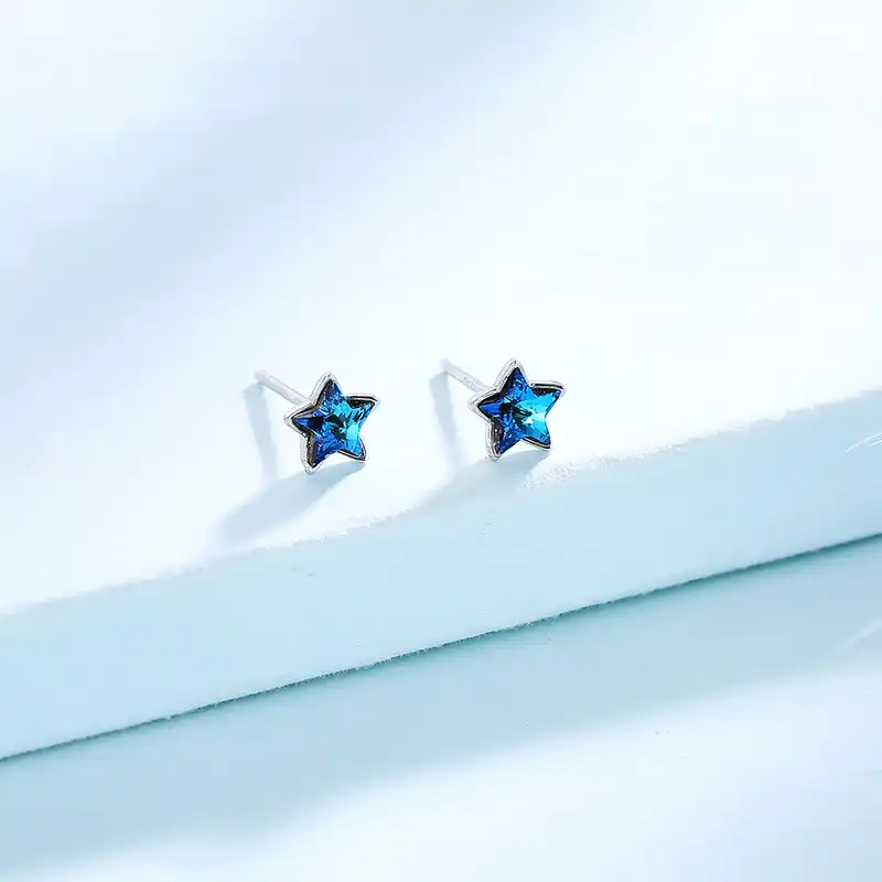 گوشواره نقره زنانه شهر جواهر مدل SJ-GE001