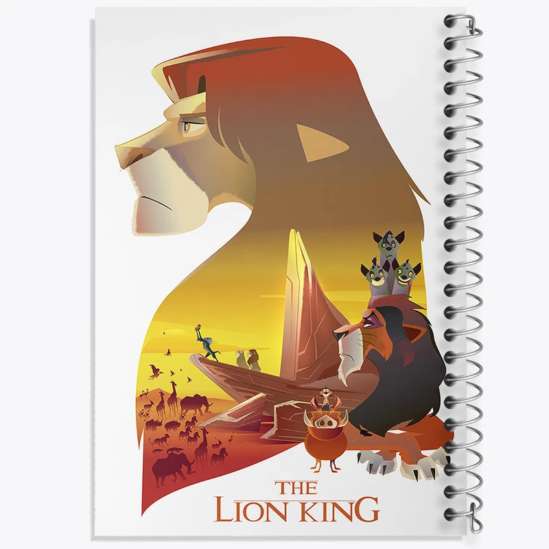 دفتر نت موسیقی 50 برگ خندالو مدل انیمیشن شیرشاه کد N49