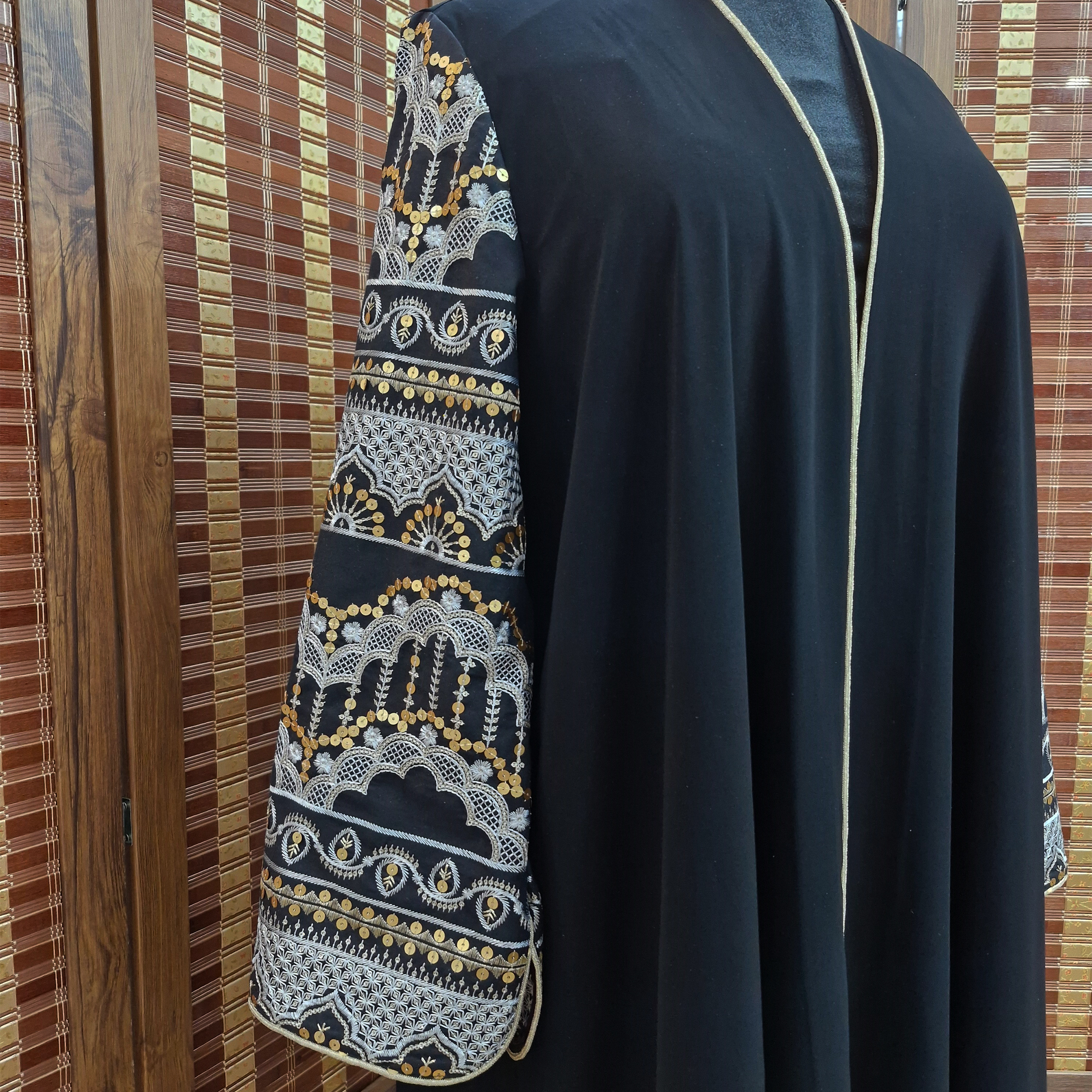 مانتو زنانه مدل عبایی مجلسی کد 316
