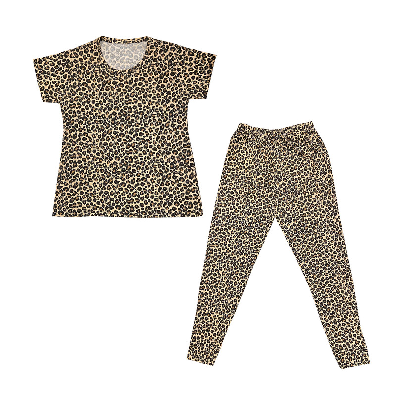 ست تی شرت آستین کوتاه و شلوار زنانه مدل M124