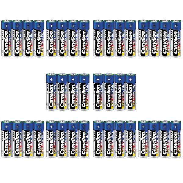 باتری قلمی کملیون  مدل Super Heavy Duty بسته 40 عددی