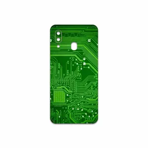 MAHOOT Green Printed Circuit Board Cover Sticker for Samsung Galaxy A40