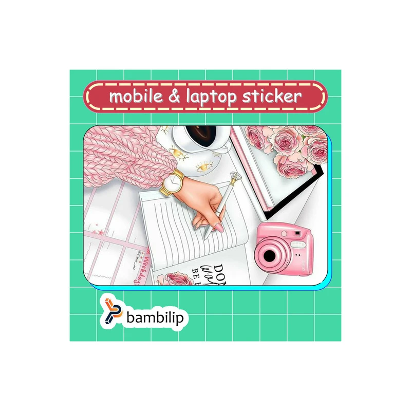 استیکر بامبیلیپ مدل کارت عابر طرح روزمرگی و عکاسی کد 0599713