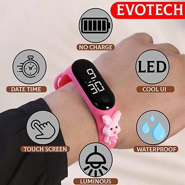 ساعت مچی دیجیتال مدل عروسکی پیگلت