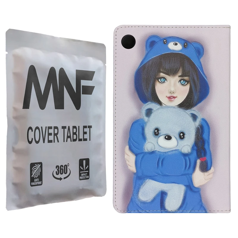 کیف کلاسوری ام ان اف طرح دختر فانتزی کد M-385 مناسب برای تبلت سامسونگ Galaxy Tab A9 / X115