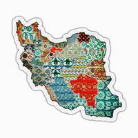 استیکر لپ تاپ و موبایل بووم طرح ایران کد SP1