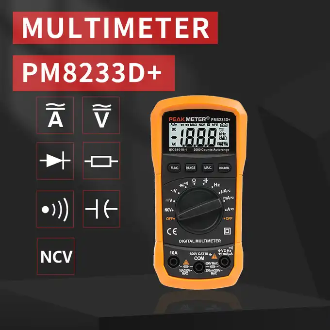 مولتی متر دیجیتال پیک متر مدل +PM8233D