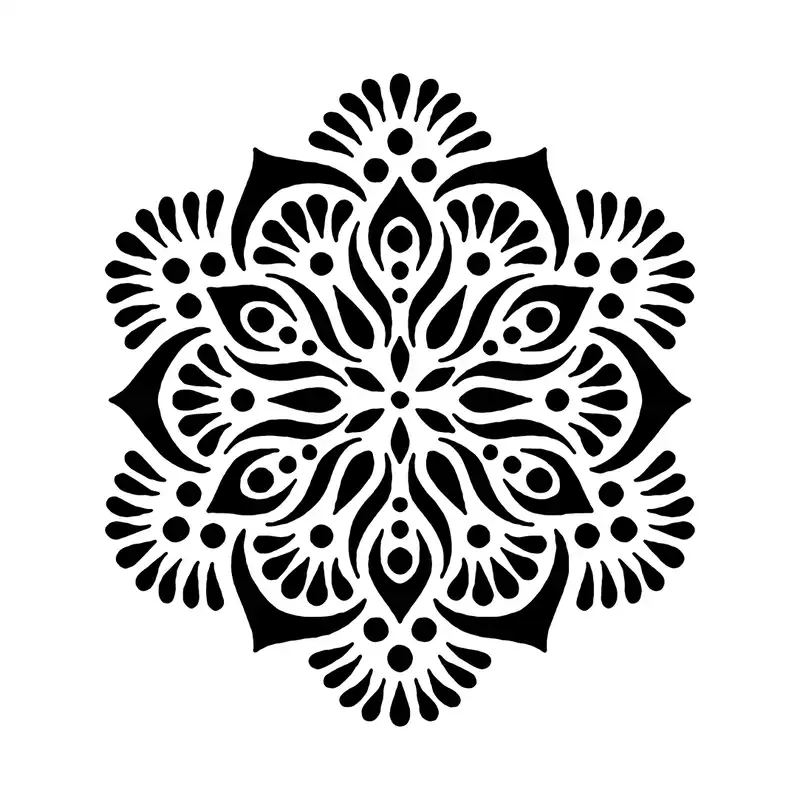 شابلون باتیس آرت طرح تذهیب کد 50-579