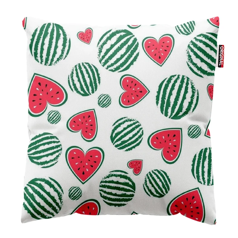  کوسن پاد آفرین طرح هندونه قلبی سایز 30*30 سانتی متر کد 981