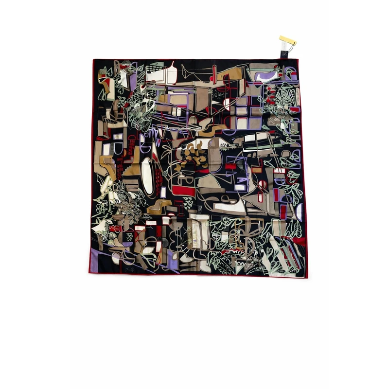 روسری ابریشم زنانه اچ اند اچ مدل 1103 با طول و عرض 90*90 سانتی‌متر