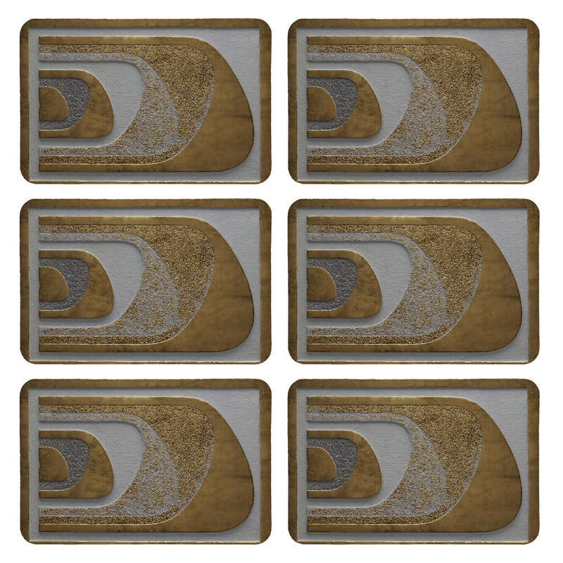 زیربشقابی طرح کلاسیک کد 8841 بسته 6 عددی 