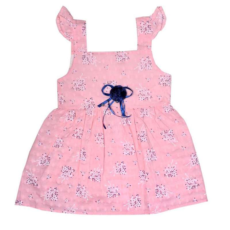 پیراهن دخترانه مدل chin25 رنگ صورتی 