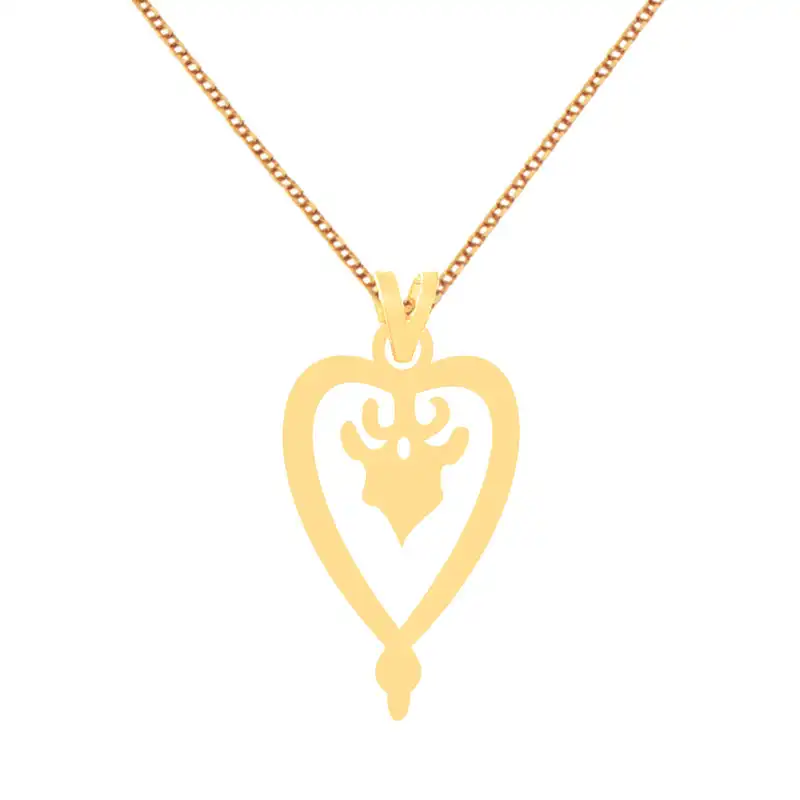 گردنبند طلا 18 عیار زنانه الن نار مدل طرح گوزن ELN70103