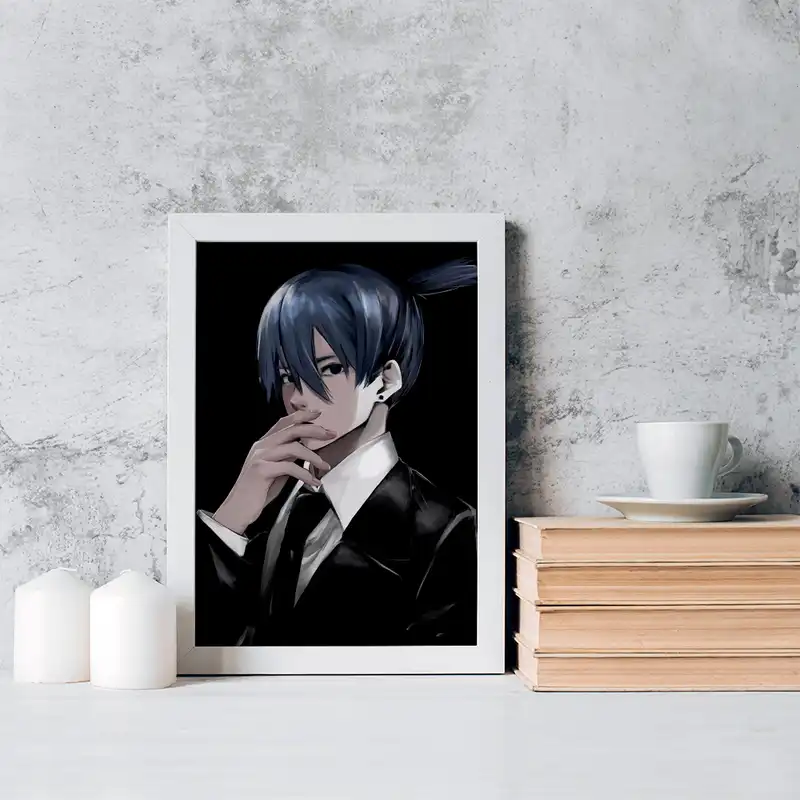 تابلو خندالو مدل هایاکاوا انیمه مرد اره ای کد 17903