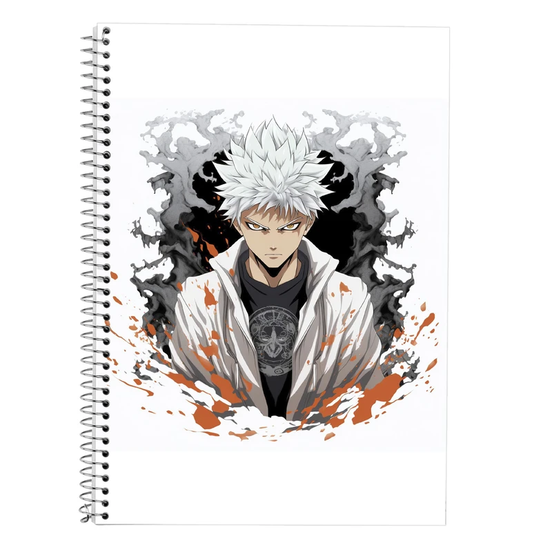 دفتر زبان 50 برگ مدوپد مدل سه خط طرح Naroto کد DF11410