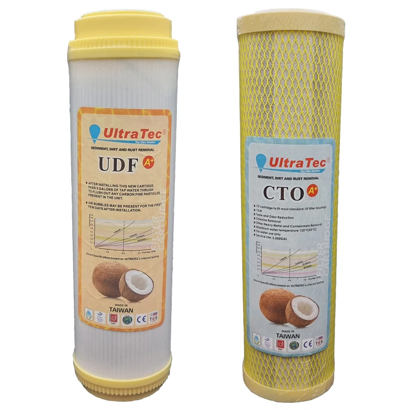فیلتر دستگاه تصفیه آب الترا تک مدل UDF-CTO مجموعه 2 عددی