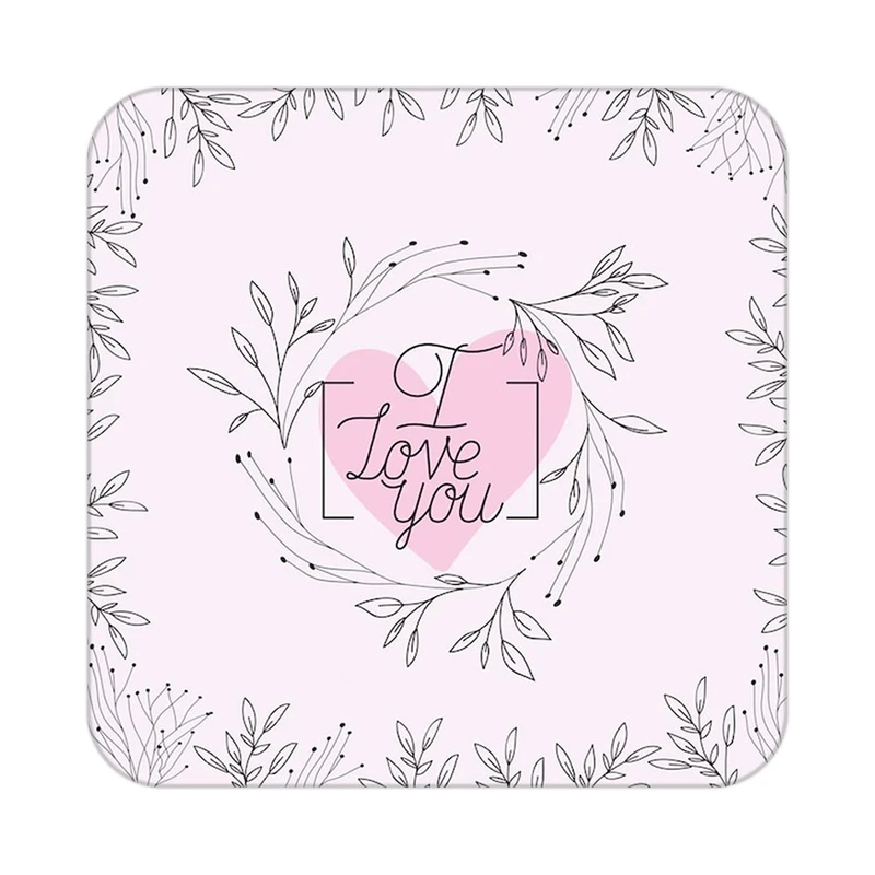 زیر لیوانی کاکتی طرح عاشقانه مدل mp38347