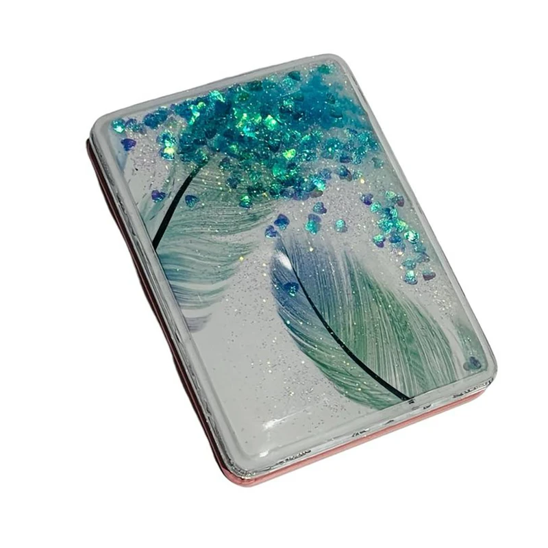 آینه مدل آکواریومی طرح پر فیروزه کد P F 33