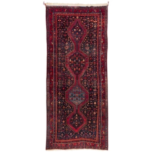 فرش قدیمی دستباف کناره طول سه متر سی پرشیا کد 102480