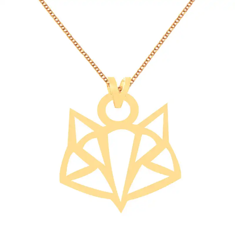 گردنبند طلا 18 عیار زنانه الن نار مدل طرح روباه ELN70021