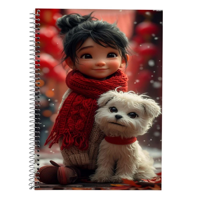 دفتر لغت 50 برگ مدوپد طرح سگ و گربه کد DF17227