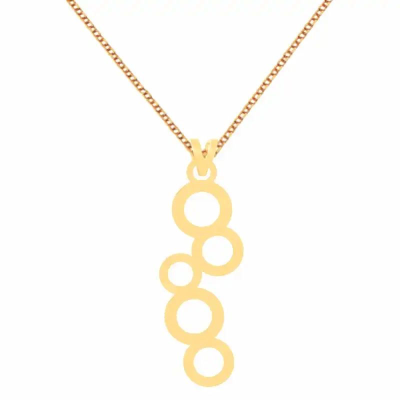 گردنبند طلا 18 عیار زنانه مدل دایره