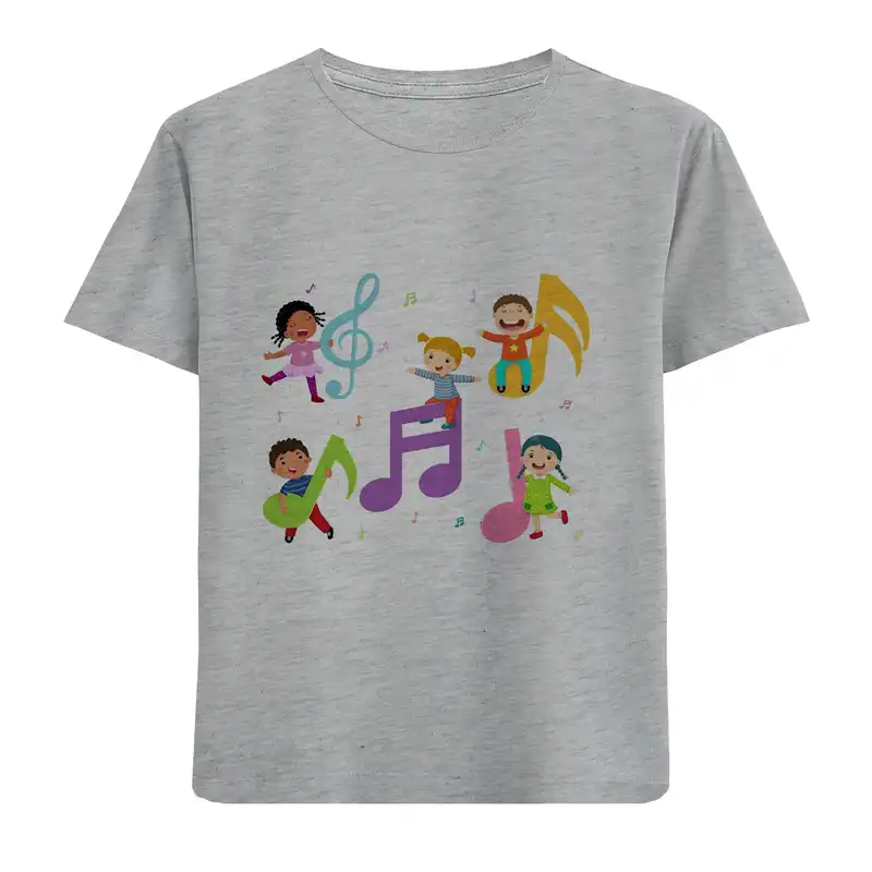 تی شرت آستین کوتاه بچگانه مدل موسیقی D225