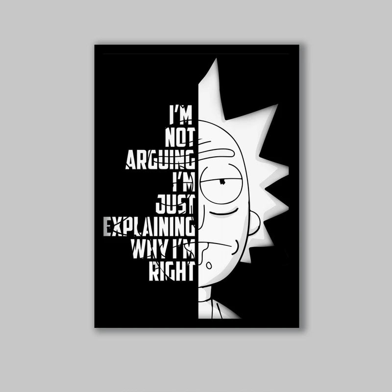 تابلو مدل ریک اند مورتی Rick and Morty کد LA-G10735-2