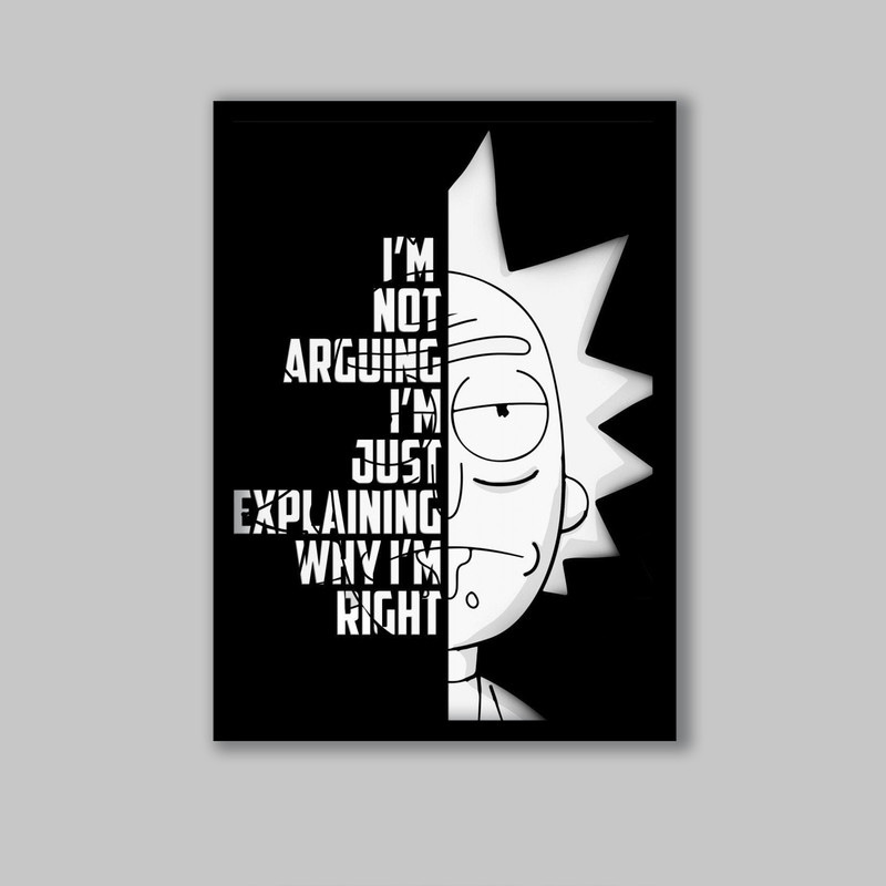 تابلو مدل ریک اند مورتی Rick and Morty کد LA-G10735-2