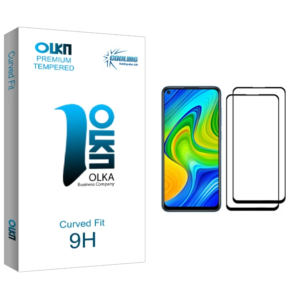 محافظ صفحه نمایش کولینگ مدل Olka مناسب برای گوشی موبایل شیائومی Redmi Note 9 بسته دو عددی