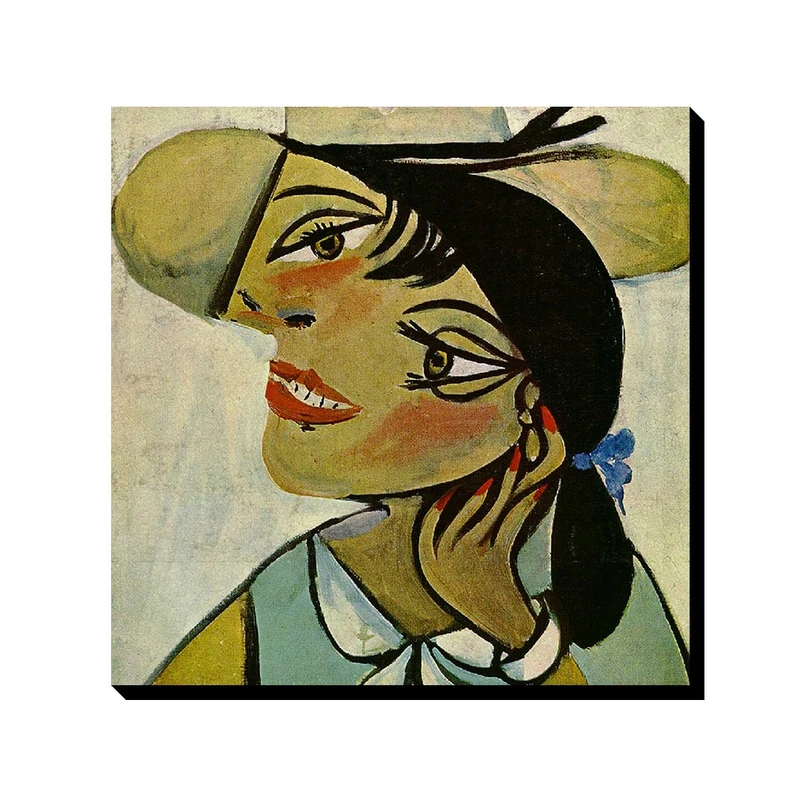 تابلو ترمه طراحان ایده طرح پرتره یک زن از پیکاسو کد art0313